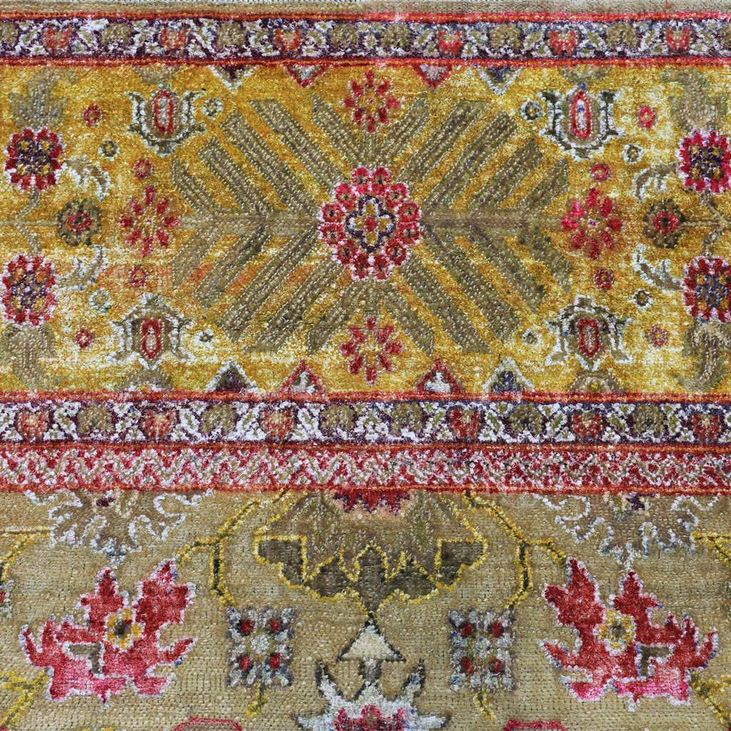 Yellow Alchemy Traditional Wool Rug - 6'11" x 10'8"