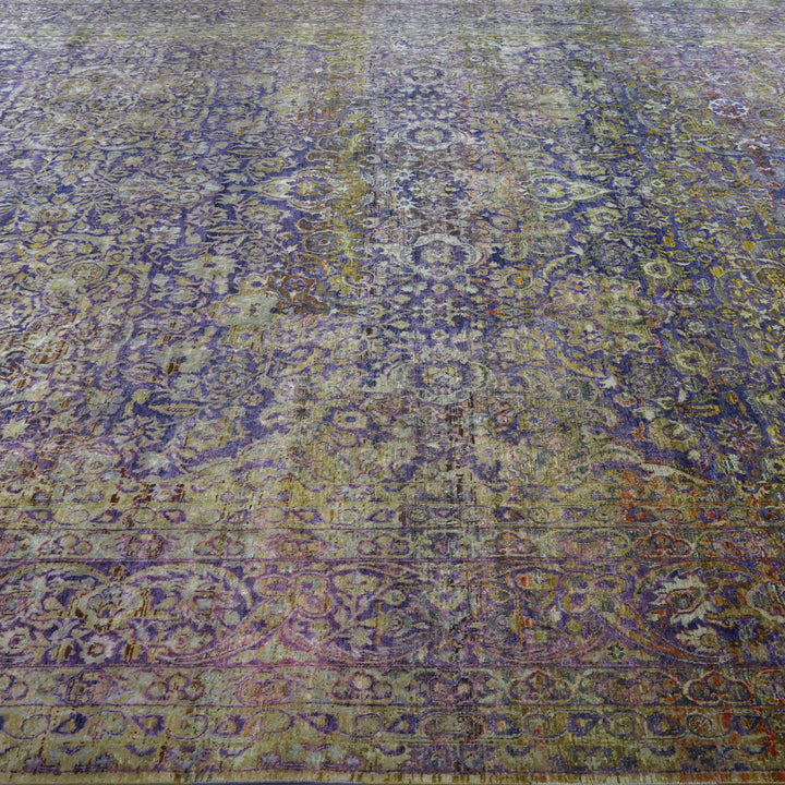 Purple Alchemy Traditional Wool Silk Blend Rug - 11'10" x 17'7"