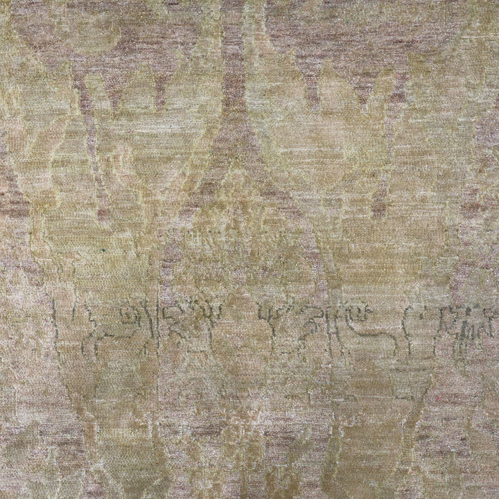 Gold Alchemy Traditional Silk Wool Blend Rug - 9'0" x 11'11"