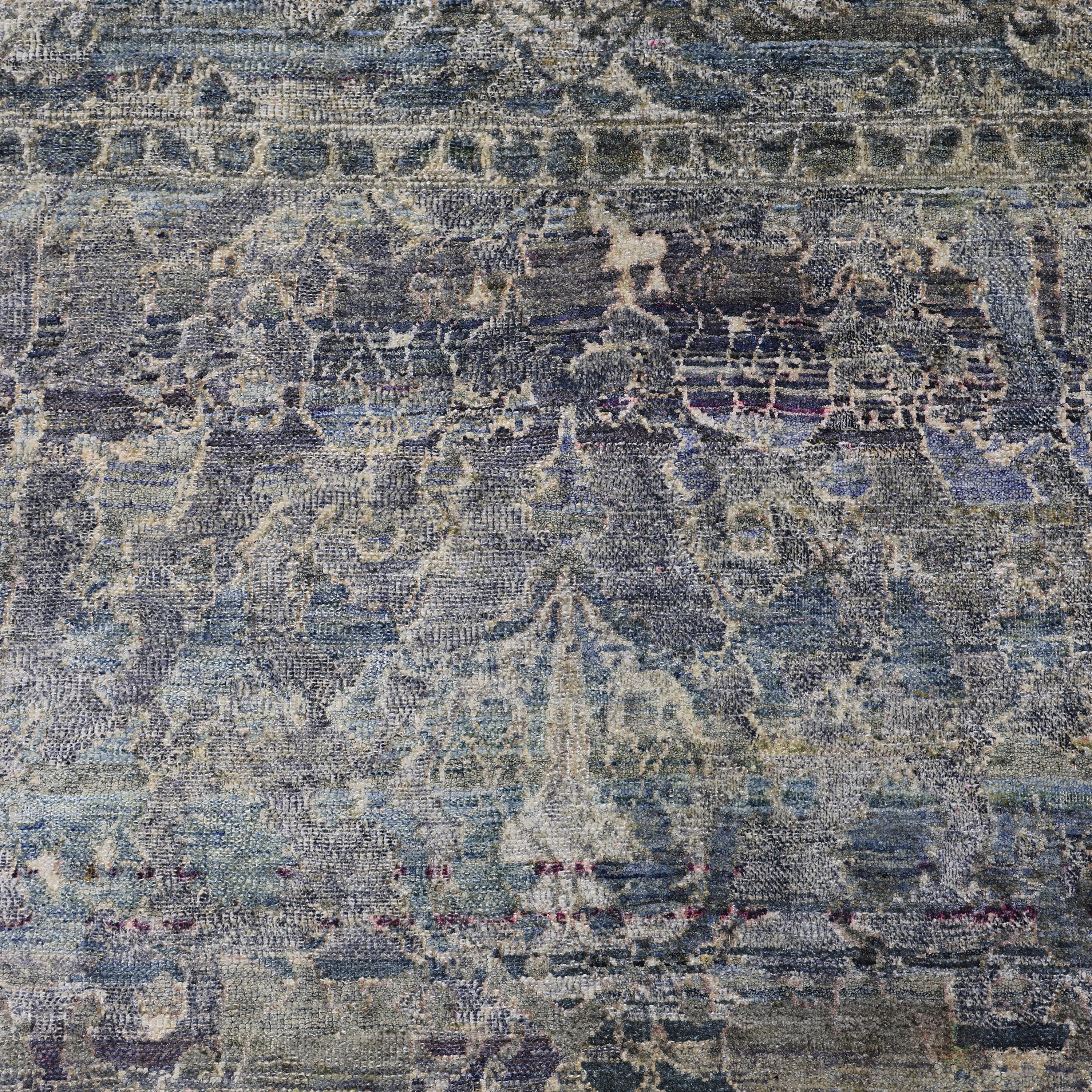 Blue Alchemy Traditional Silk Rug - 9'3" x 11'7"