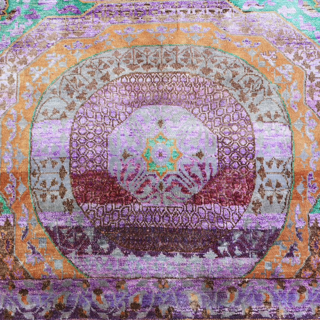 Purple Alchemy Traditional Silk Rug - 9' x 12'