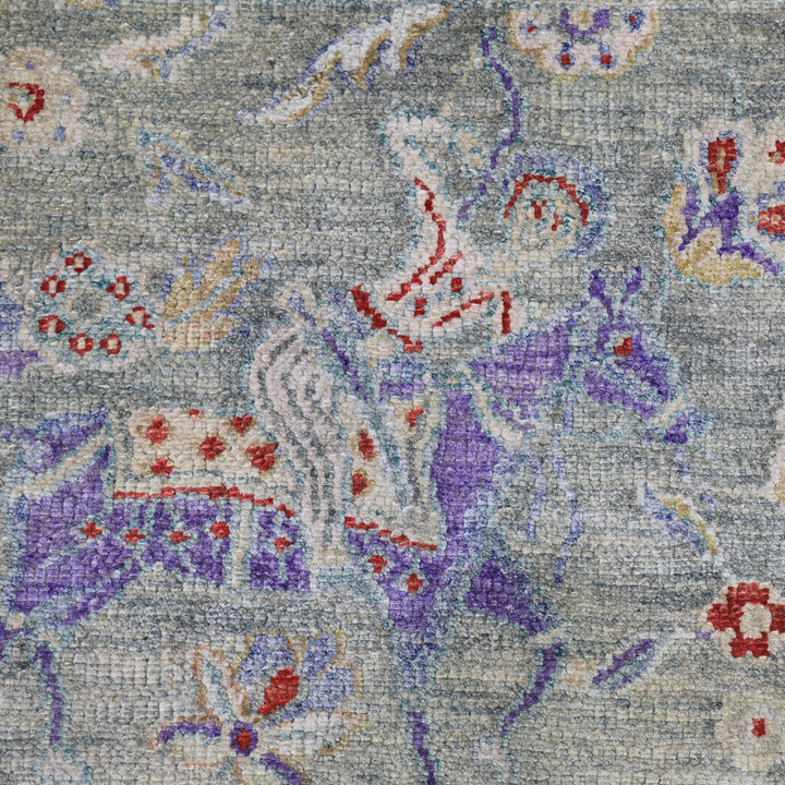 Multicolored Alchemy Traditional Silk Rug - 9'5" x 11'3"