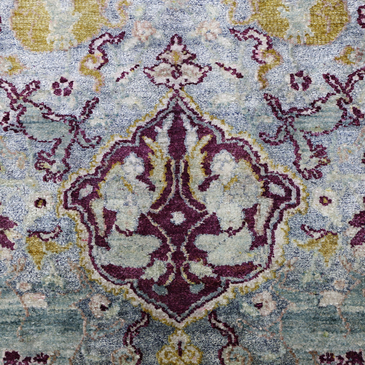 Purple Alchemy Traditional Silk Rug - 7'11" x 9'8"