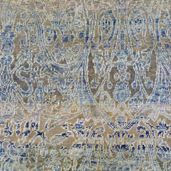 Blue Alchemy Contemporary Wool Silk Blend Runner - 2'11" x 21'3"