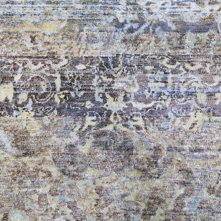 Grey Alchemy Traditional Silk Wool Blend Rug - 8'10" x 13'