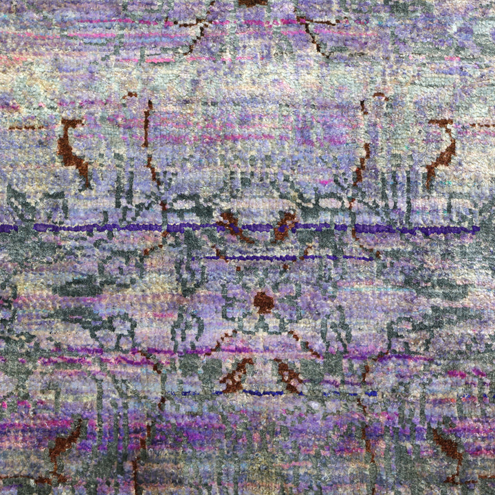 Purple Alchemy Traditional Silk Rug - 9'1" x 11'9"