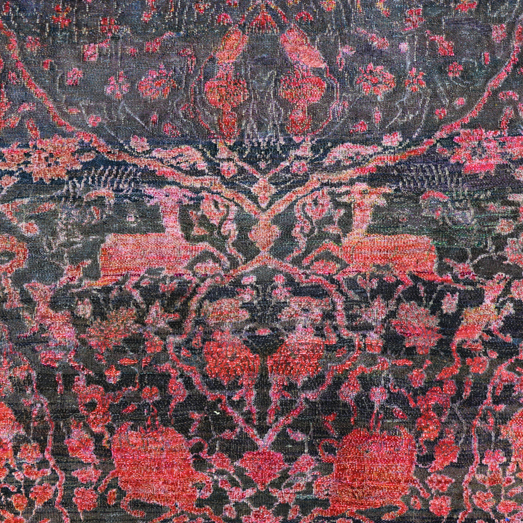 Pink Alchemy Traditional Silk Wool Blend Rug - 7'2" x 9'10"