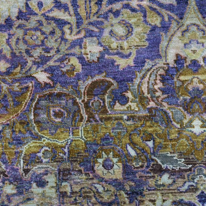 Purple Alchemy Traditional Wool Silk Blend Rug - 11'10" x 17'7"
