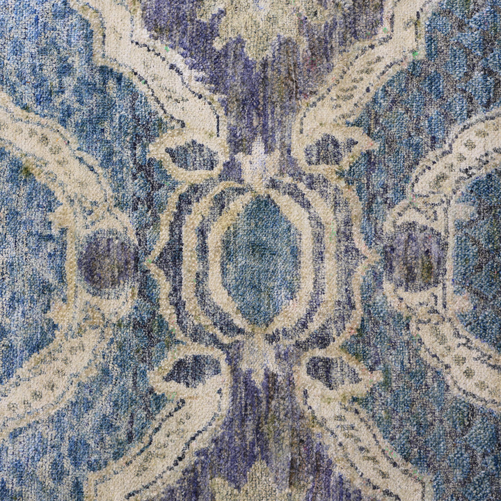 Blue Alchemy Traditional Silk Runner - 3' x 13'1"
