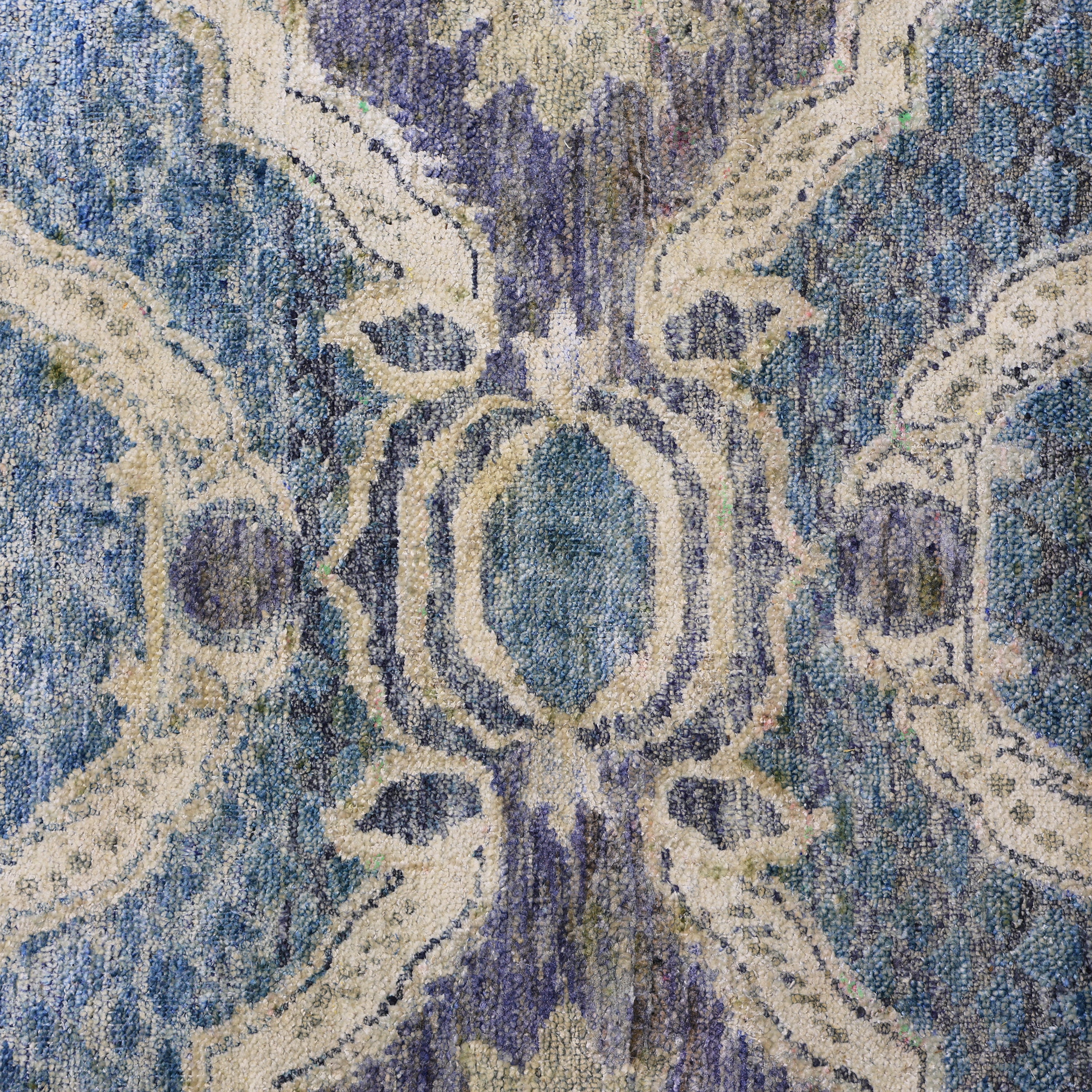 Blue Alchemy Traditional Silk Runner - 3' x 13'1"