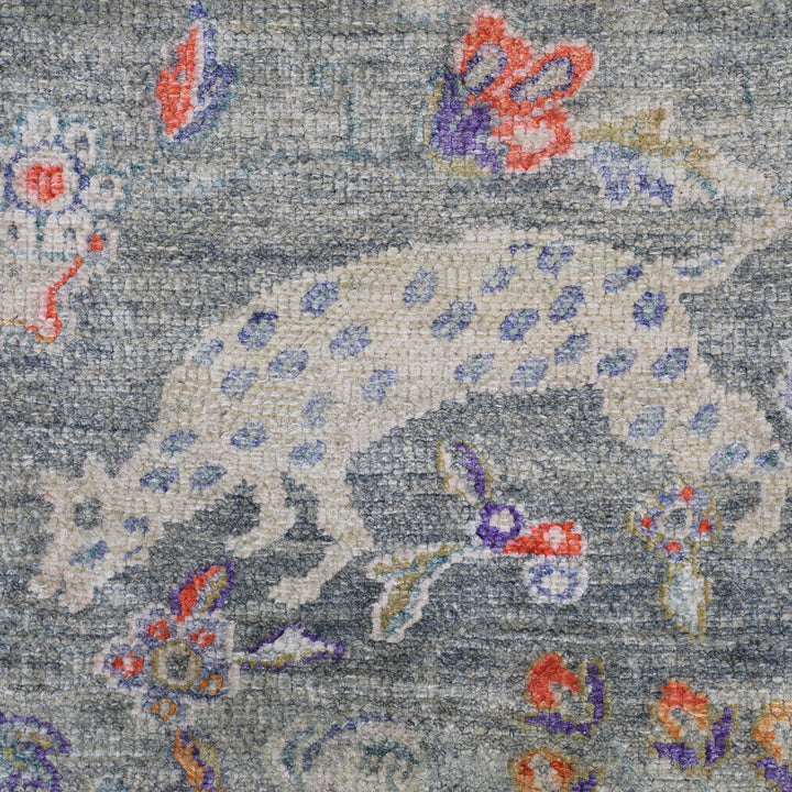 Multicolored Alchemy Traditional Silk Rug - 9'5" x 11'3"