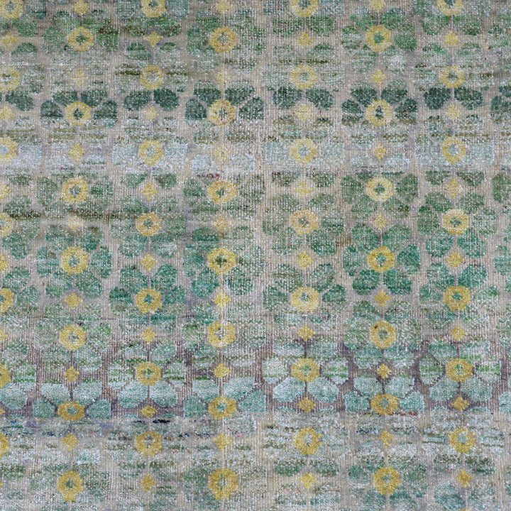 Sage Alchemy Contemporary Wool Silk Blend Runner - 3'1" x 16'10"