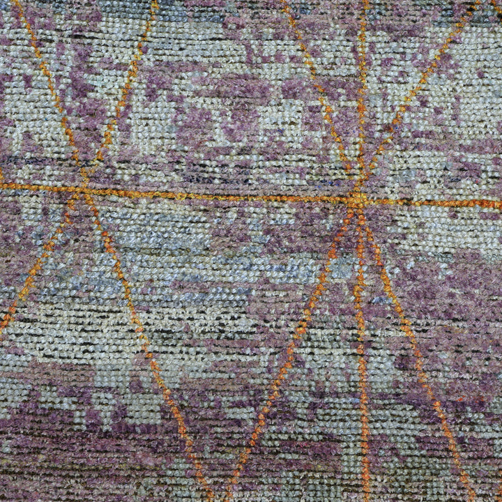 Pink Alchemy Contemporary Silk Rug - 9'1" x 11'9"