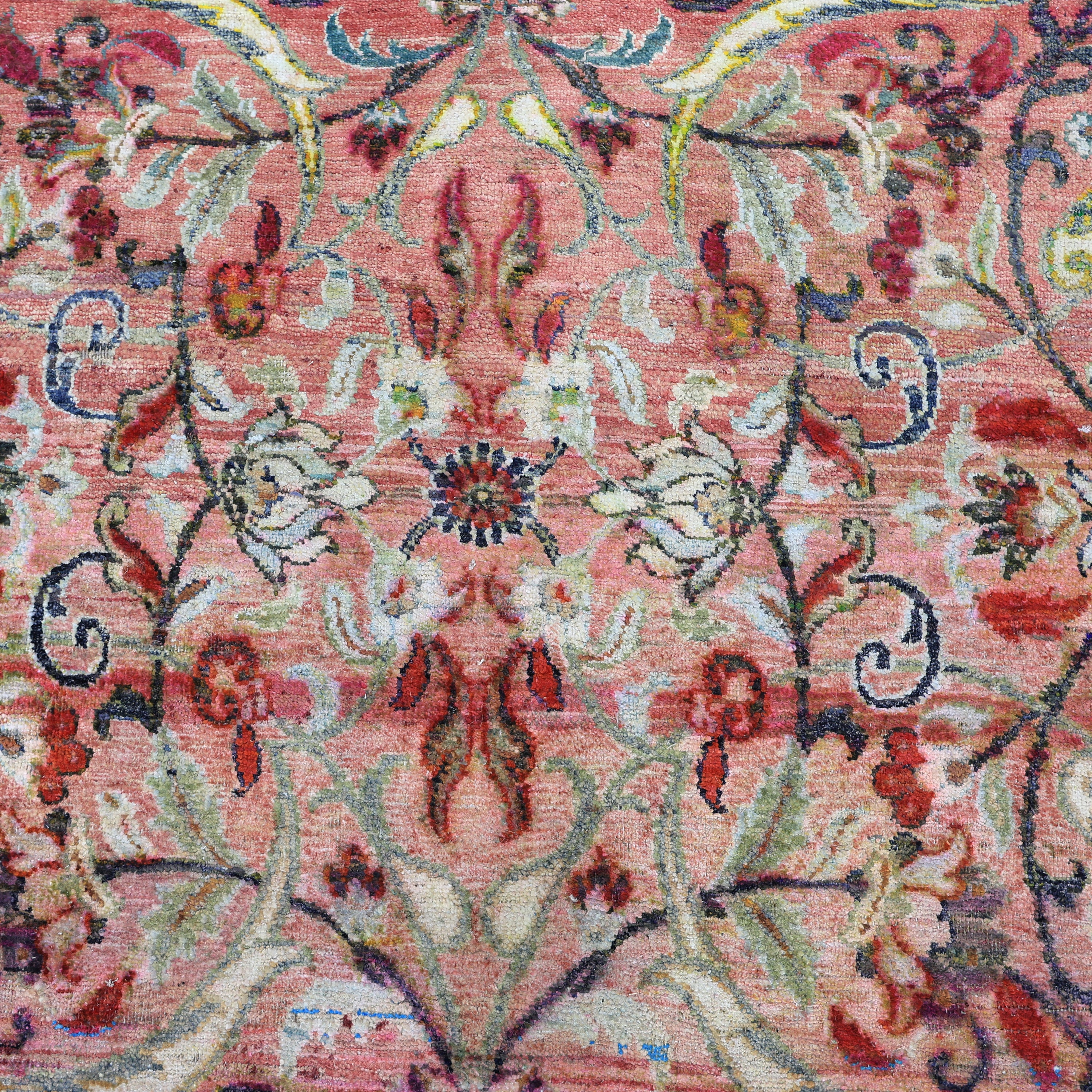 Red Alchemy Traditional Silk Rug - 9'11" x 13'10"