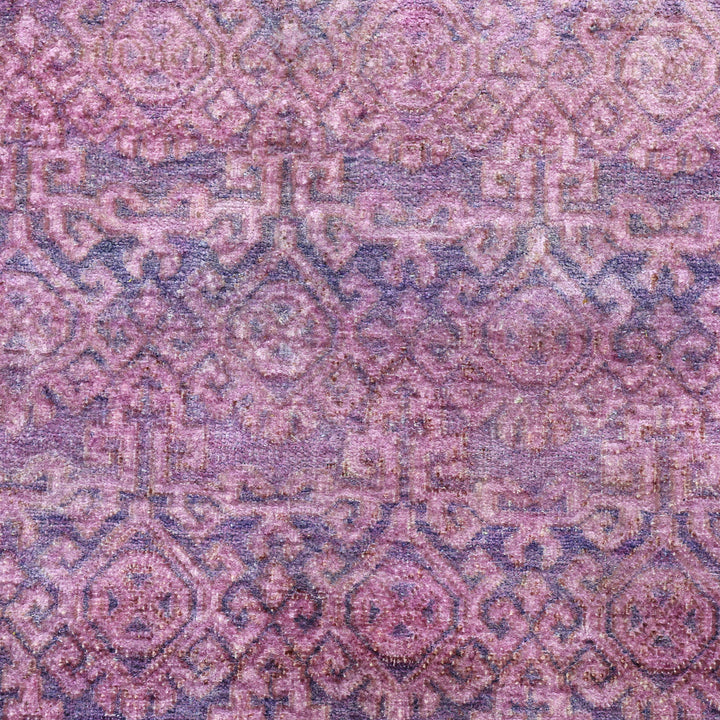 Purple Alchemy Contemporary Silk Runner - 2'11" x 12'1"