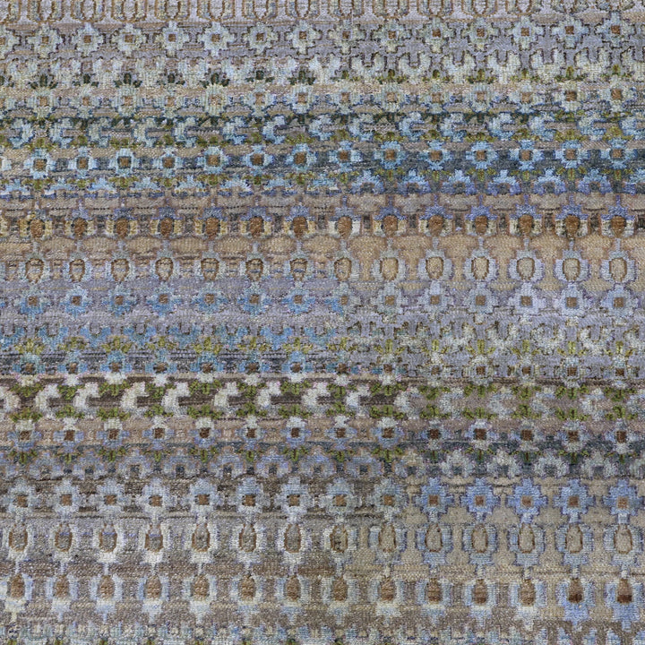 Multicolored Alchemy Traditional  Silk Wool Blend Rug - 15'10" x 20'4"