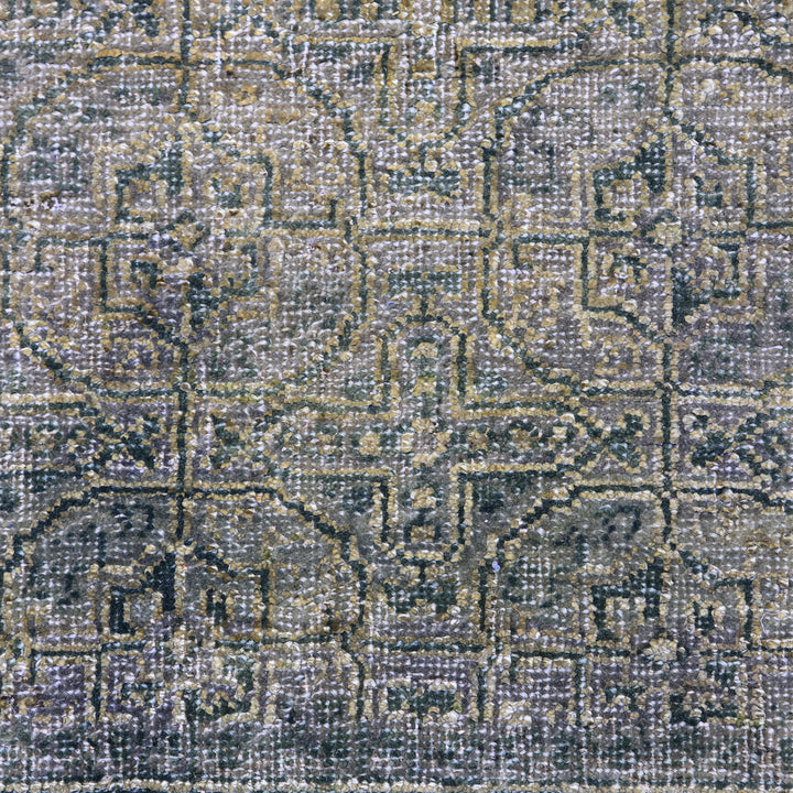 Green Alchemy Traditional Wool Silk Blend Rug - 9'1" x 12'