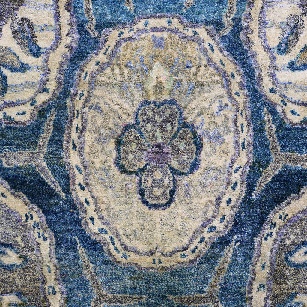 Blue Alchemy Traditional Silk Runner - 3' x 13'1"