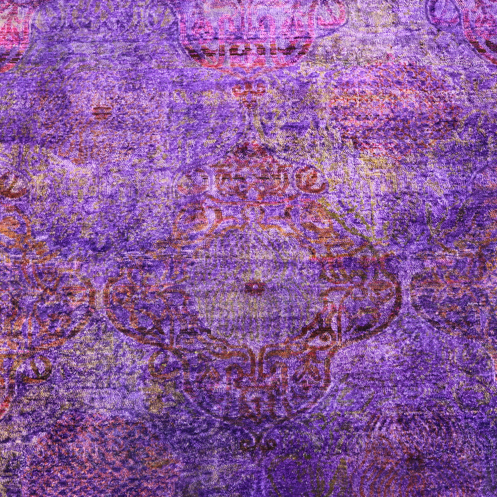 Purple Alchemy Contemporary Silk Rug - 8'10" x 11'10"