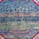 Blue & Purple Alchemy Traditional Silk Runner - 2'1" x 9'1"