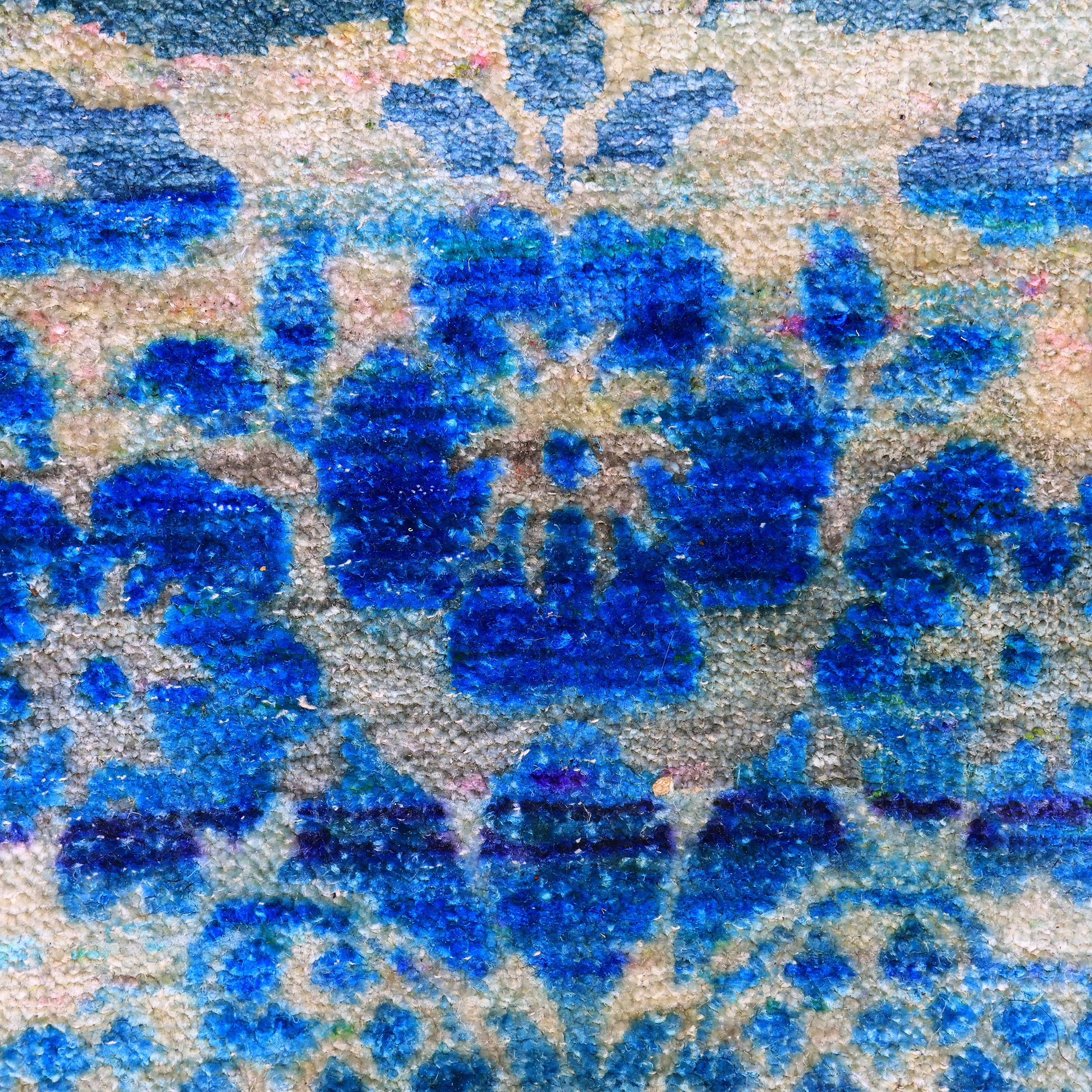 Blue Alchemy Contemporary Silk Runner - 3'1" x 6'5"