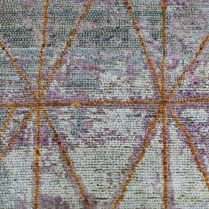 Pink Alchemy Contemporary Silk Rug - 9'1" x 11'9"