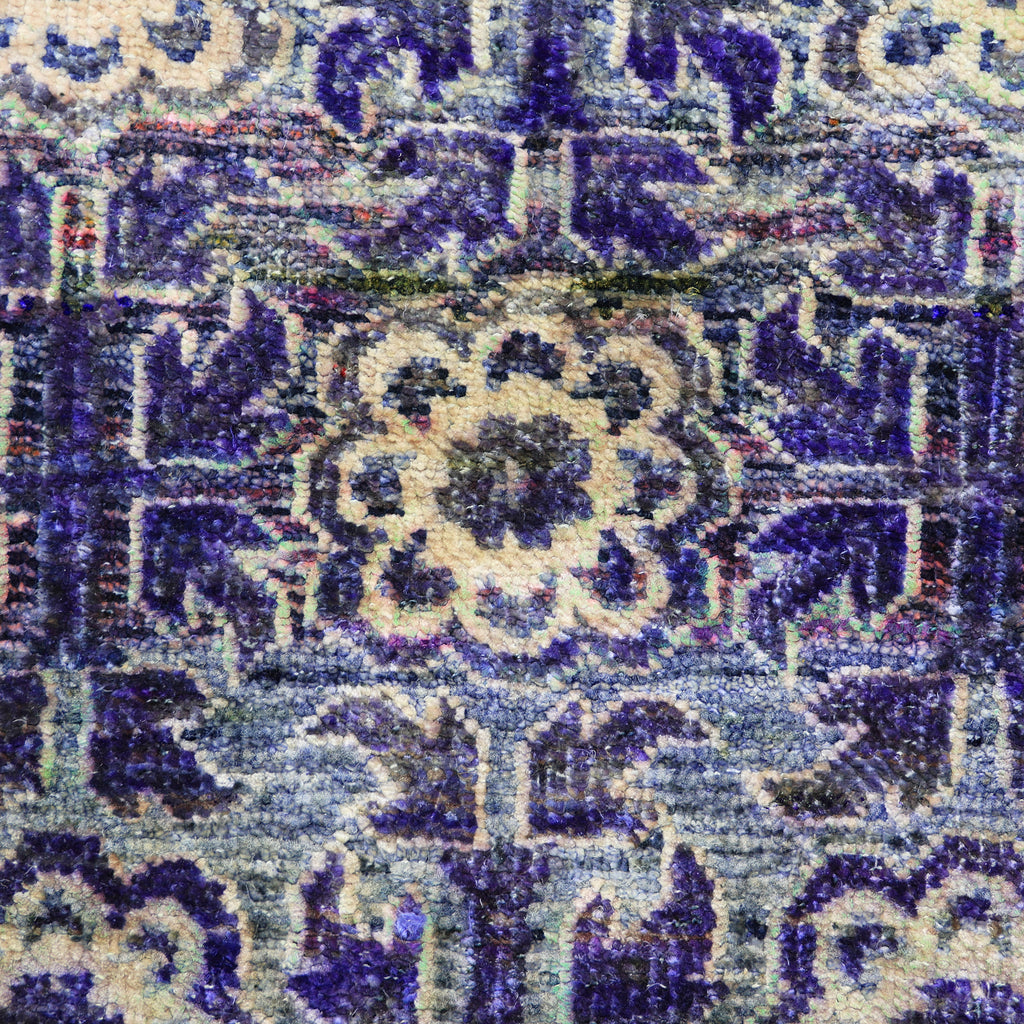 Purple Alchemy Contemporary Silk Rug - 2'11" x 4'11"