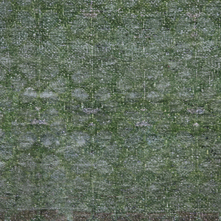Green Alchemy Contemporary Silk Runner - 2'11" x 16'8"