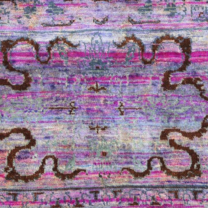 Purple Alchemy Traditional Silk Rug - 9'1" x 11'9"