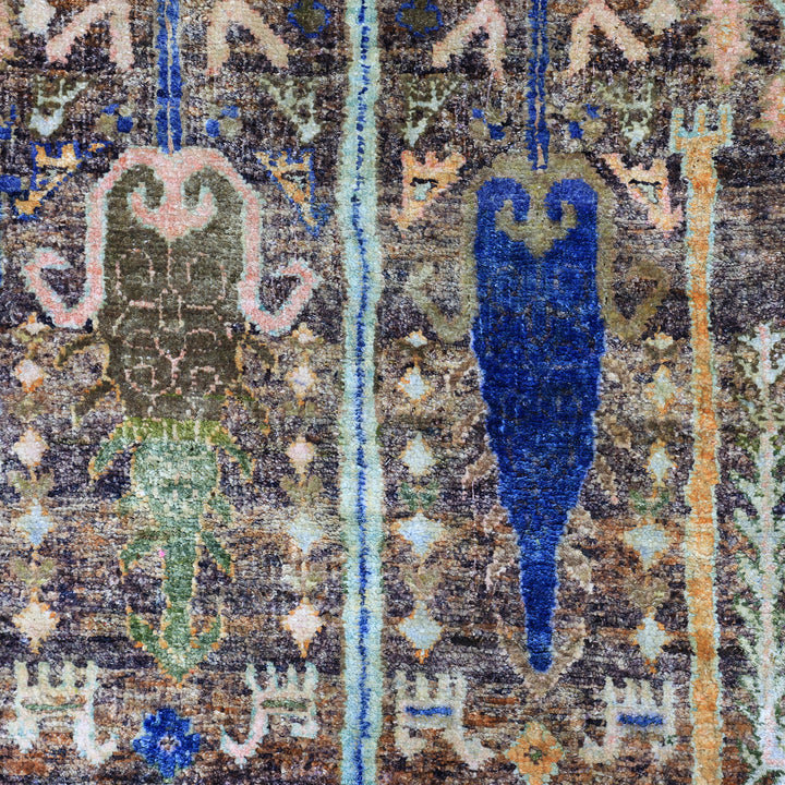 Multicolored Alchemy Traditional Silk Rug - 9' x 12'3"