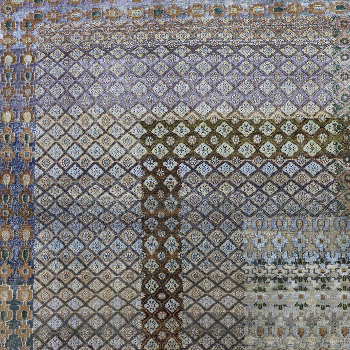 Multicolored Alchemy Traditional  Silk Wool Blend Rug - 15'10" x 20'4"