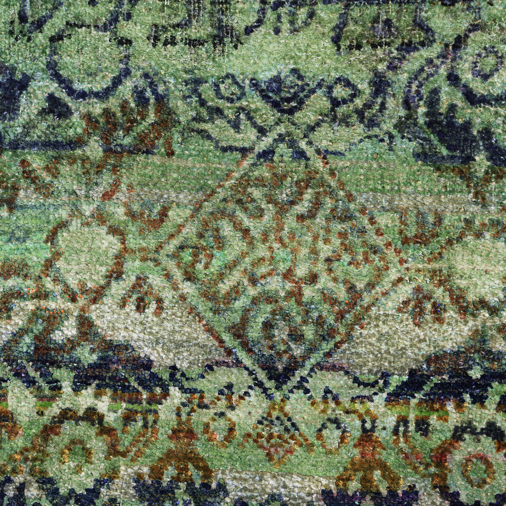 Green Alchemy Traditional Silk Rug - 8'11" x 11'10"