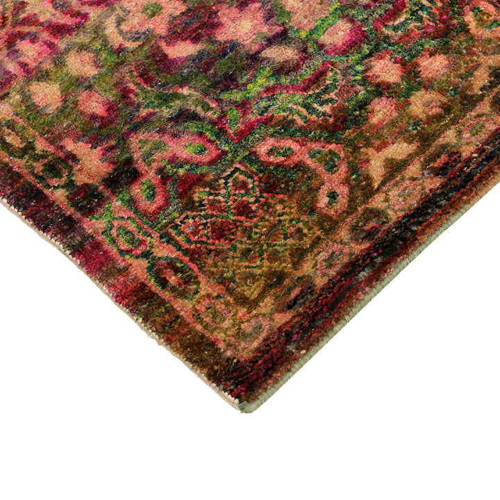 Pink Alchemy Traditional Silk Rug - 9' x 12'2"