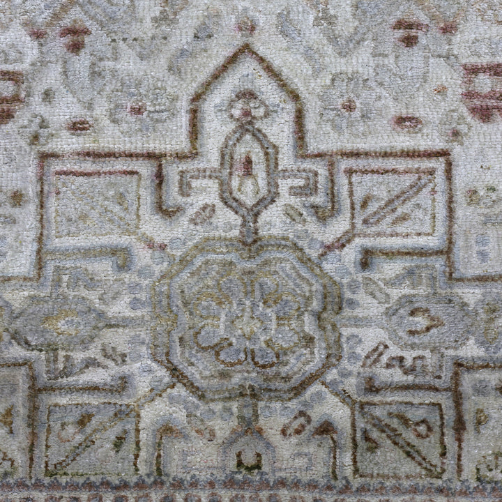 Multicolored Alchemy Traditional Silk Runner - 3'11" x 12'2"