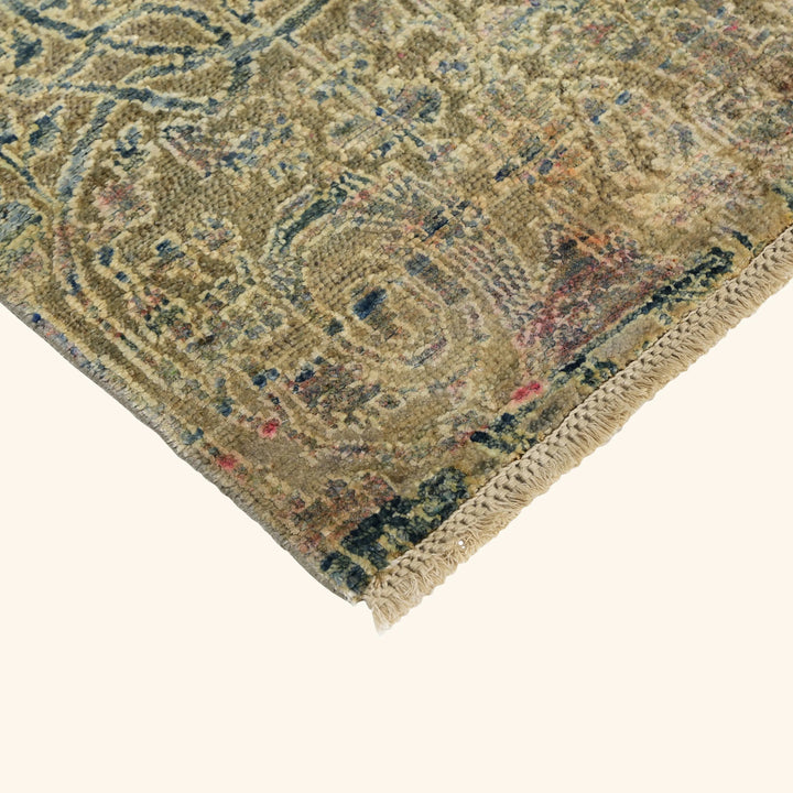 Blue Alchemy Contemporary Wool Silk Blend Runner - 2'11" x 21'3"