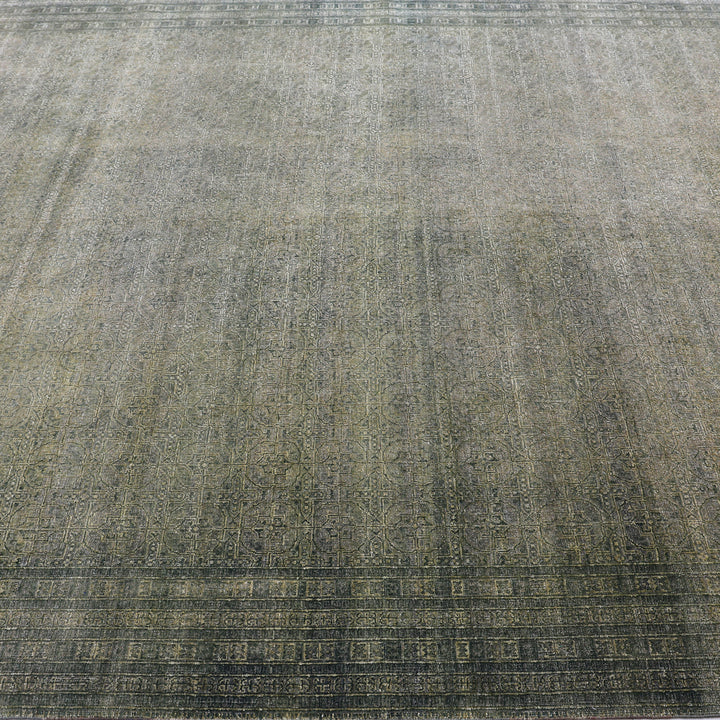 Green Alchemy Traditional Wool Silk Blend Rug - 9'1" x 12'