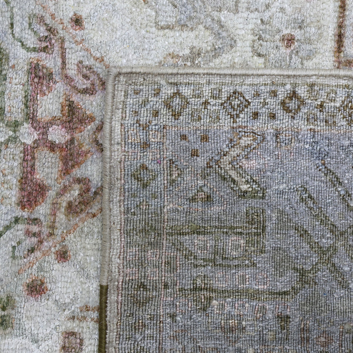 Multicolored Alchemy Traditional Silk Runner - 3'11" x 12'2"