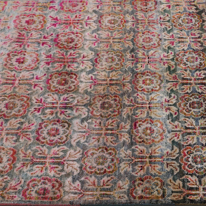 Pink Alchemy Contemporary Silk Runner - 3' x 17'11"