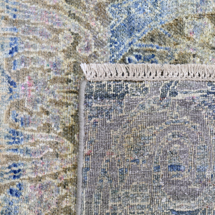 Blue Alchemy Contemporary Wool Silk Blend Runner - 2'11" x 21'3"