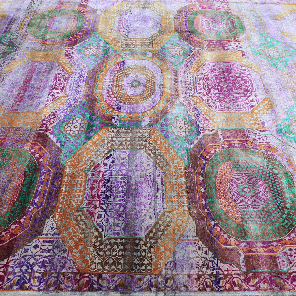 Purple Alchemy Traditional Silk Rug - 9' x 12'