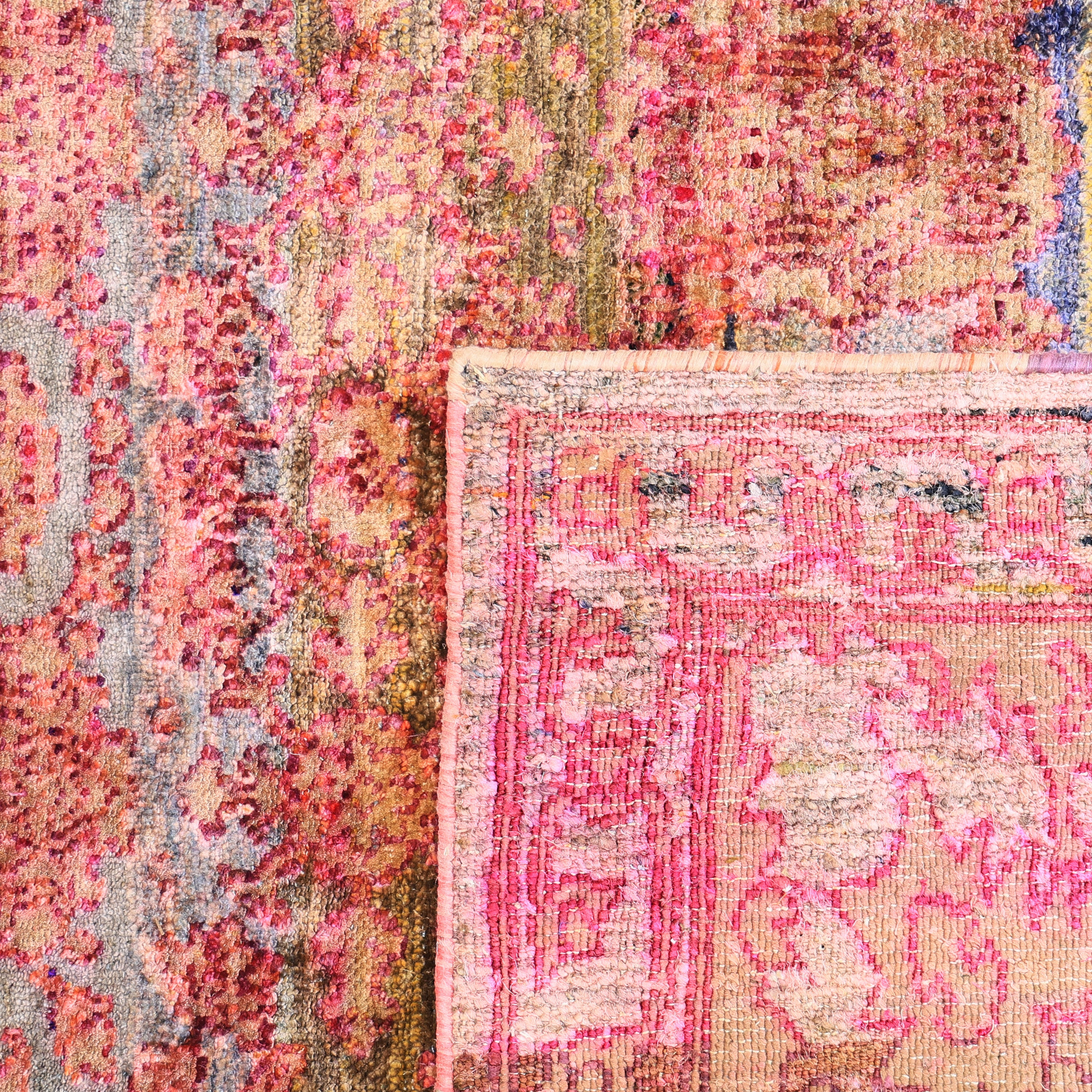 Pink Alchemy Traditional Silk Rug - 8'9" x 12'3"