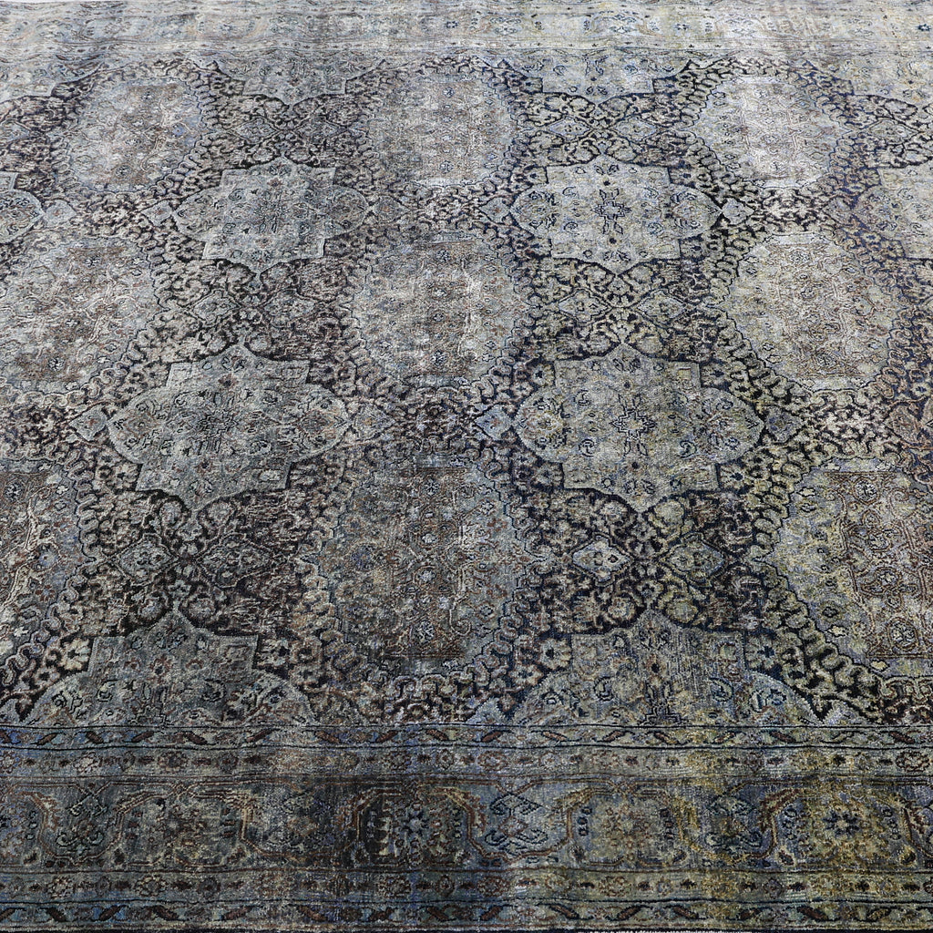 Grey Alchemy Traditional Silk Wool Blend Rug - 7'11" x 10'2"