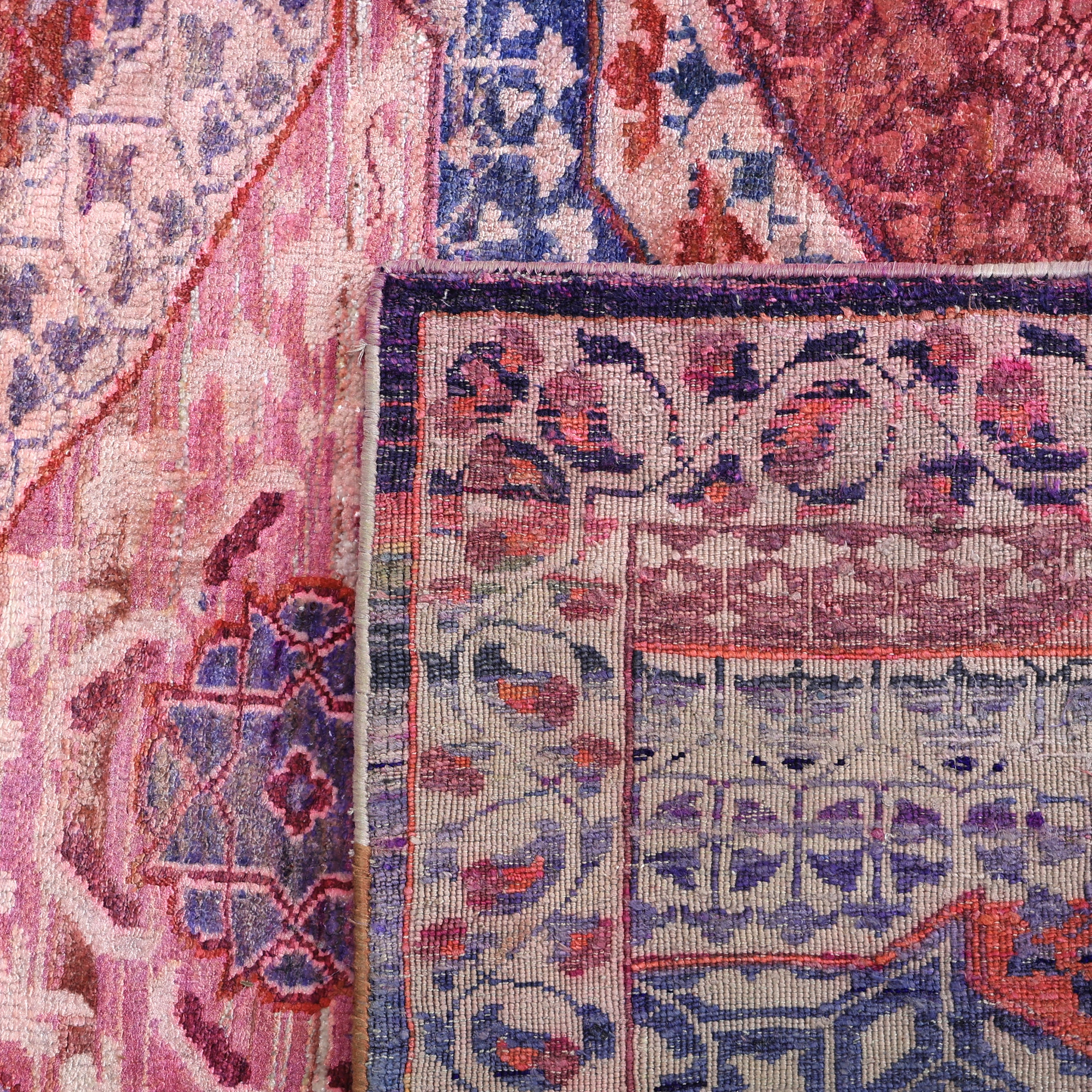 Pink Alchemy Traditional Silk Rug - 11'10" x 14'7"