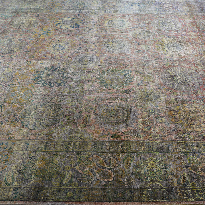 Multicolored Alchemy Traditional Silk Rug - 9'1" x 12'7"