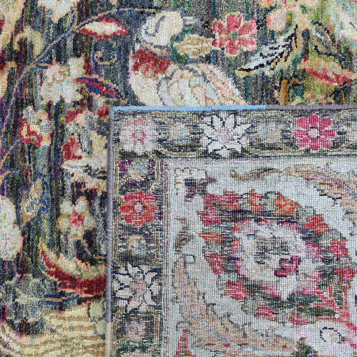 Red Alchemy Traditional Silk Rug - 9'11" x 13'10"