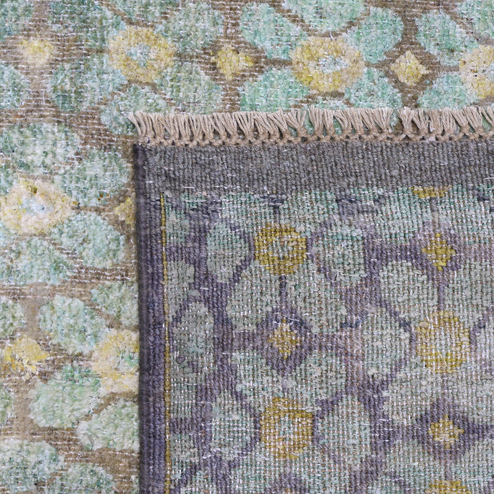 Sage Alchemy Contemporary Wool Silk Blend Runner - 3'1" x 16'10"