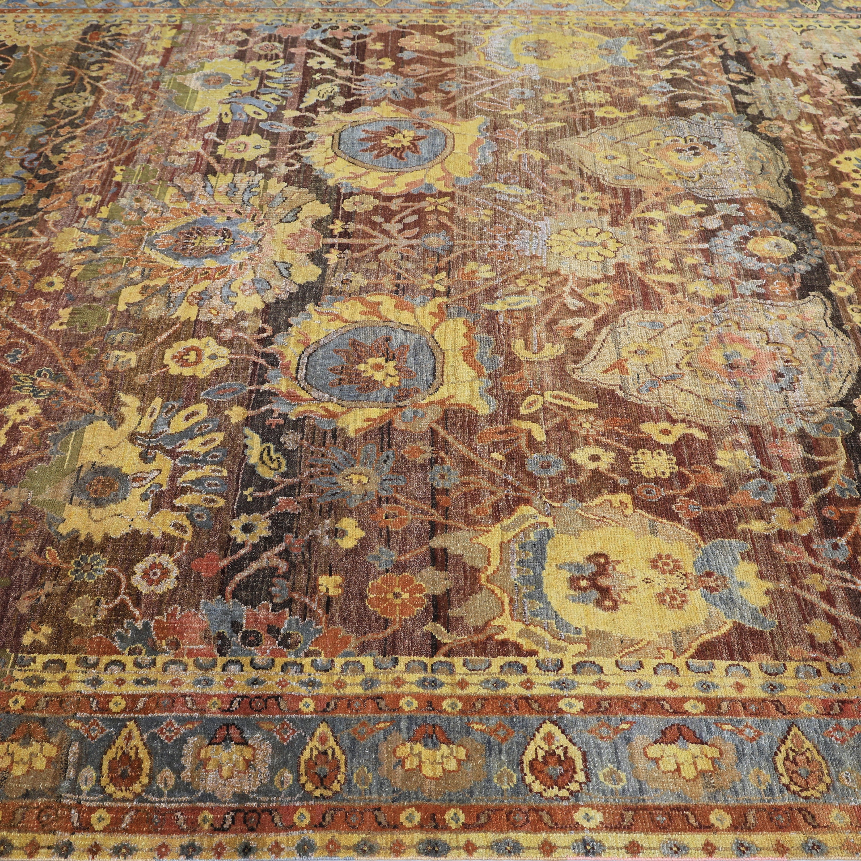 Gold Alchemy Traditional Wool Rug - 8'3" x 10'10"