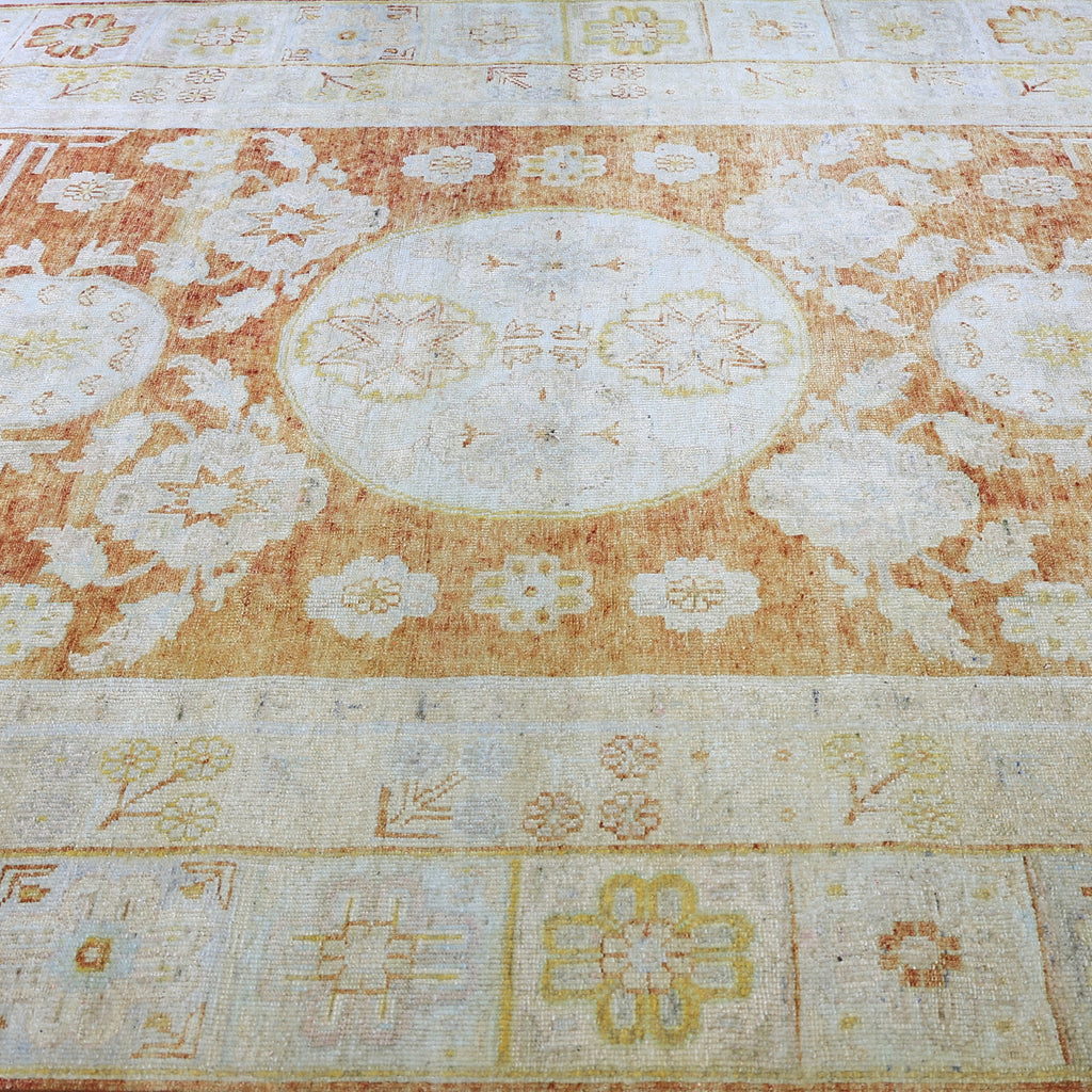 Ivory Alchemy Traditional Silk Rug - 8'9" x 12'5"