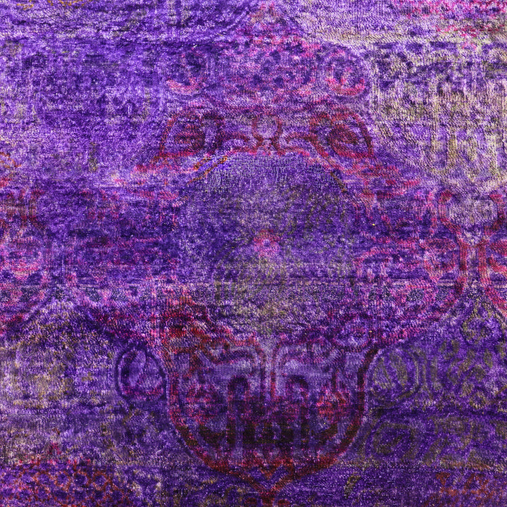Purple Alchemy Contemporary Silk Rug - 8'10" x 11'10"