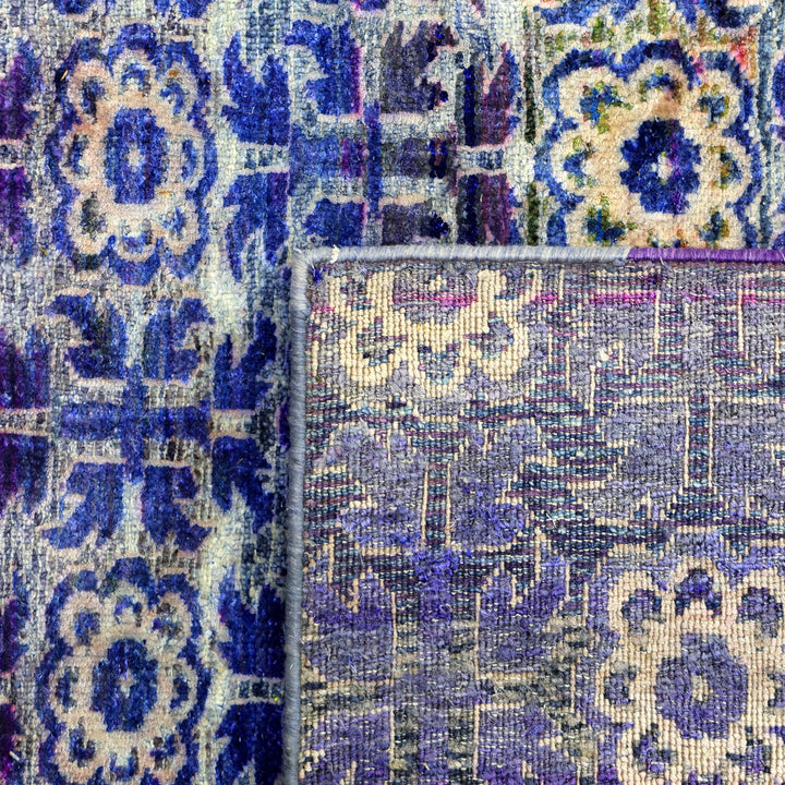 Purple Alchemy Contemporary Silk Runner - 3'1" x 14'11"